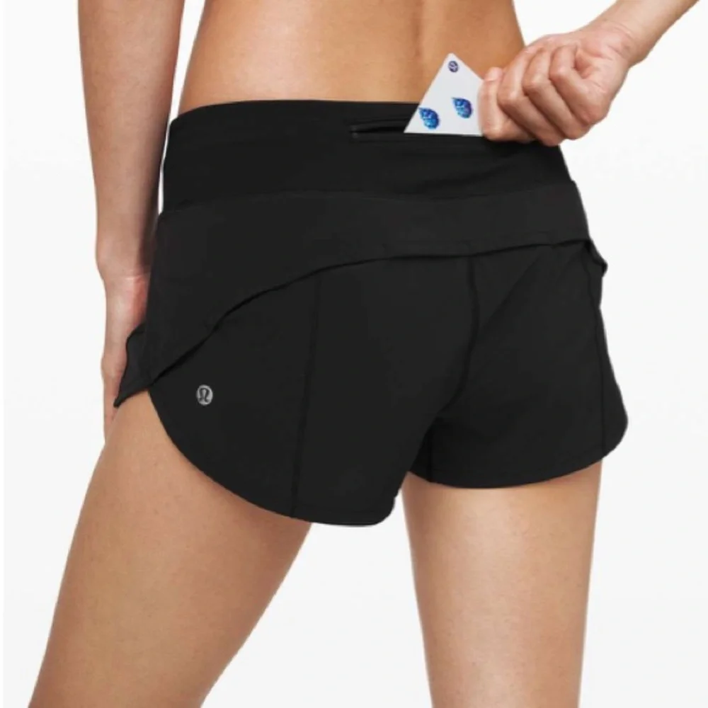 Lululemon Speed Up Short *2.5" in Black ~ Size 10 - Picture 1 of 9